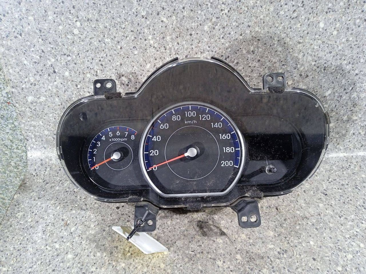 щиток приборов (приборная панель) Hyundai i10 1 поколение (2007 - 2009), 1.1 л., i, G4HG, бензин, МКПП - фото №1