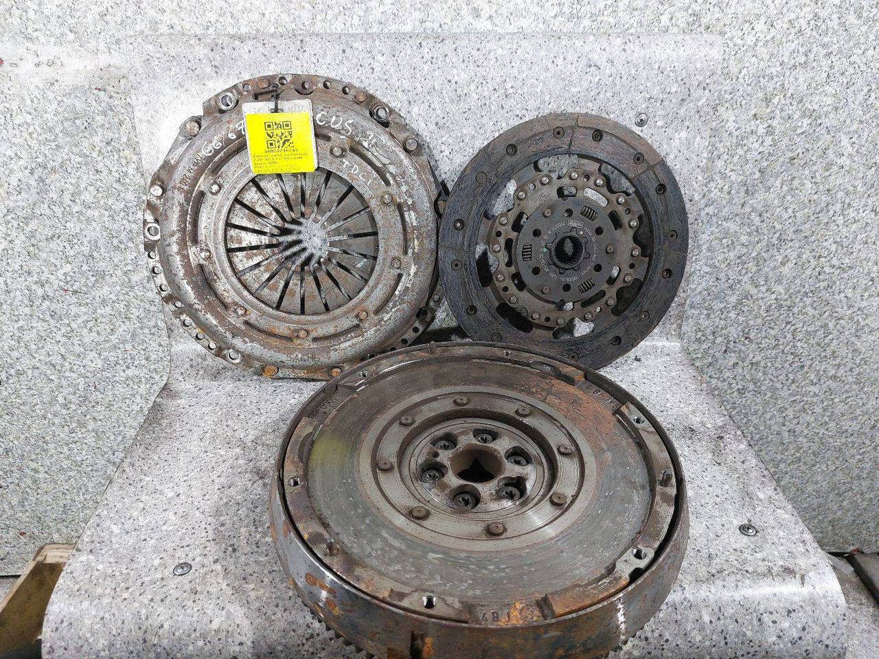 комплект сцепления Ford Focus 2 поколение (2004 - 2008), 1.6 л., TDCi, G8DB, дизель, МКПП, 9654219380, 9648718380 - фото №1