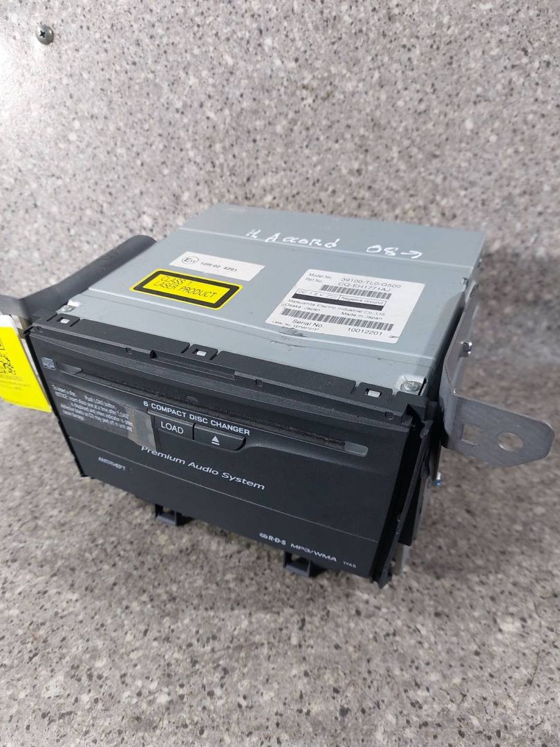 CD-чейнджер Honda Accord 8 поколение (2007 - 2011), 2.2 л., i-DTEC, универсал, 39100-TL0-G500, CQ-EH1771AJ - фото №1