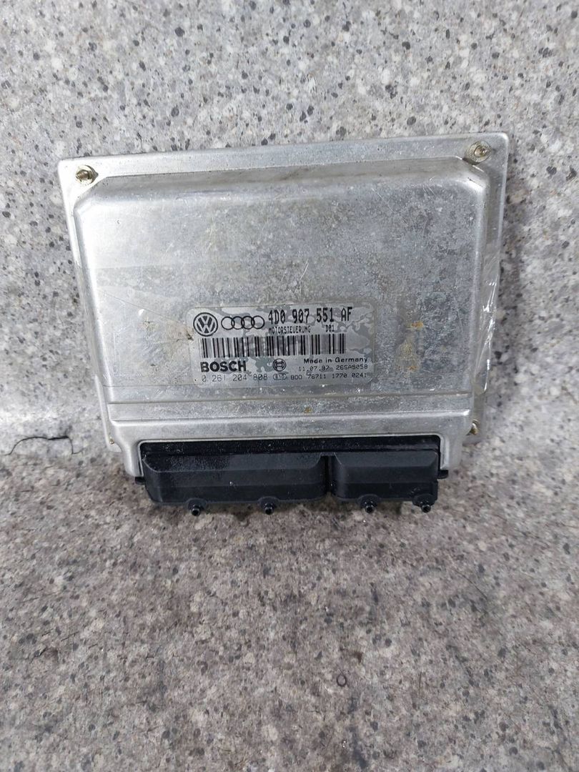 блок управления двигателем Audi A6 4B/C5 (1997 - 2001), 2.8 л., i, ALG, бензин, АКПП, полный привод, 4D0907551AF, 0261204808 - фото №1