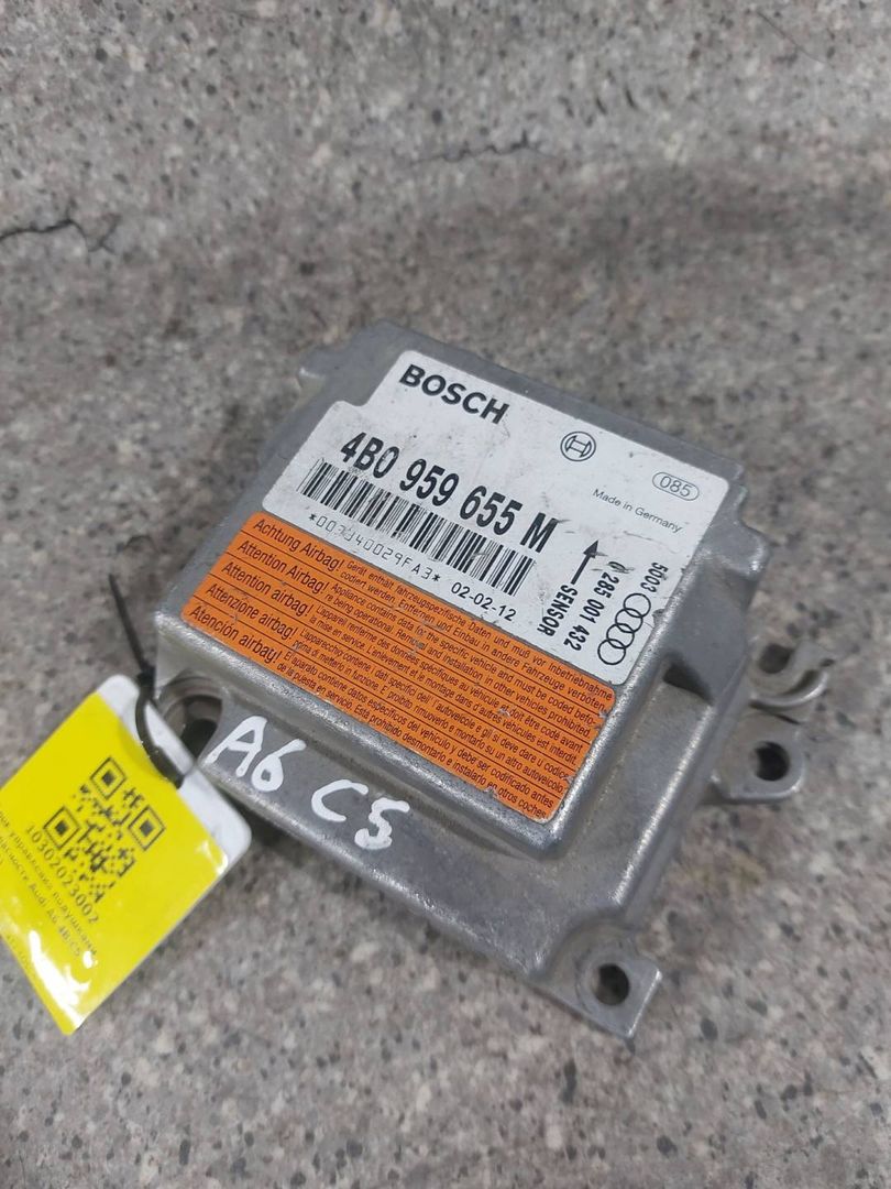 блок AirBag Audi A6 4B/C5 (1997 - 2001), 4B0959655M, 0285001432 - фото №1