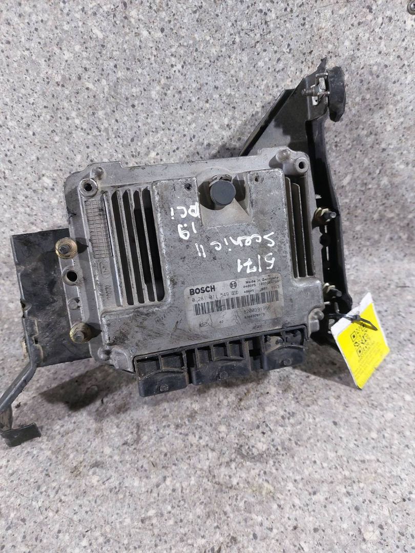 блок управления двигателем Renault Scenic 2 поколение (2003 - 2006), 1.9 л., DCi, F9Q 812, дизель, МКПП, 8200391966, 0281011549, 8200370779 - фото №1