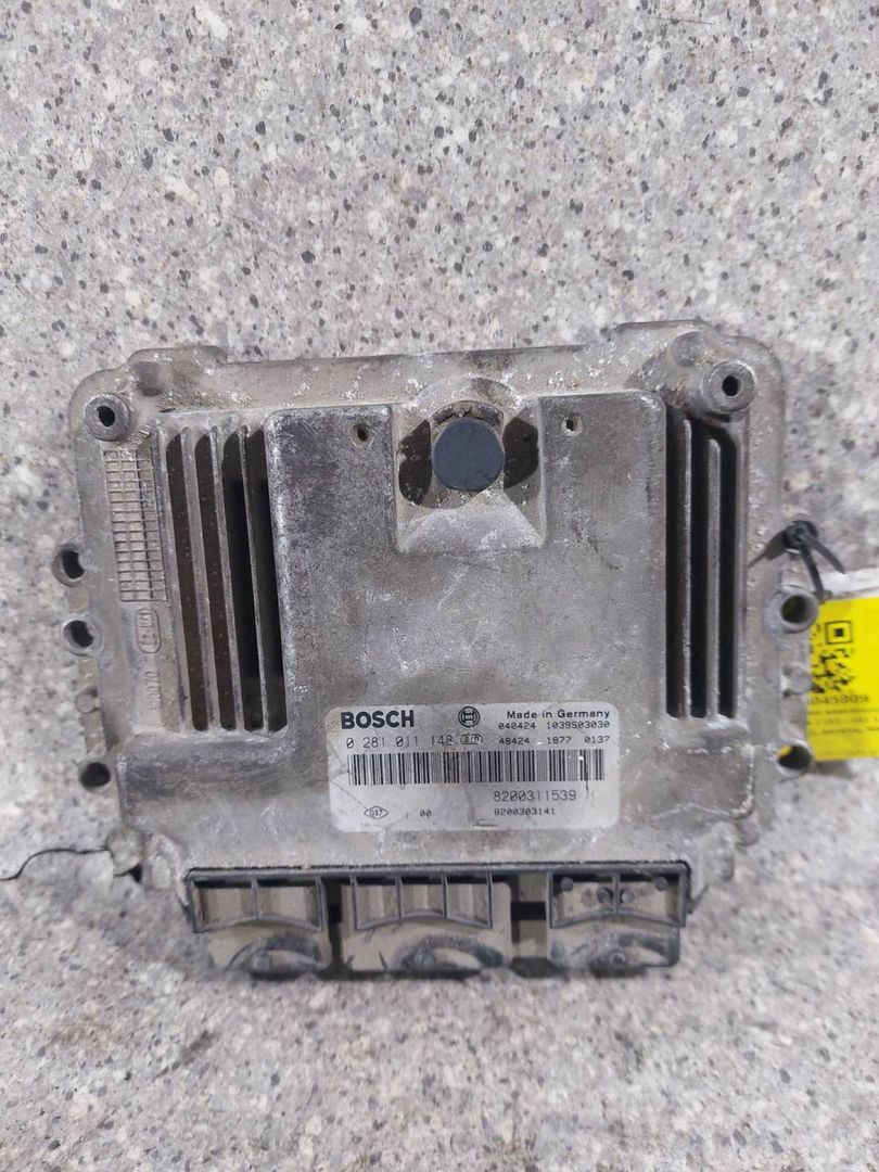 блок управления двигателем Renault Laguna 2 поколение (2001 - 2005), 1.9 л., DCi, F9Q 752, дизель, МКПП, 8200311539, 0281011148 - фото №1