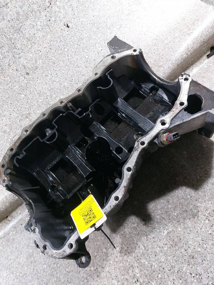 масляный поддон Renault Scenic 2 поколение (2003 - 2006), 1.5 л., DCi, K9K 728, дизель, МКПП, 8200384326 - фото №1