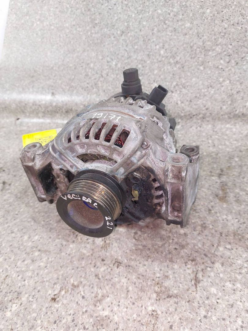 генератор Opel Vectra C (2002 - 2005), 2.2 л., i, Z 22 SE, бензин, МКПП, 0124425004, 13129850 - фото №1