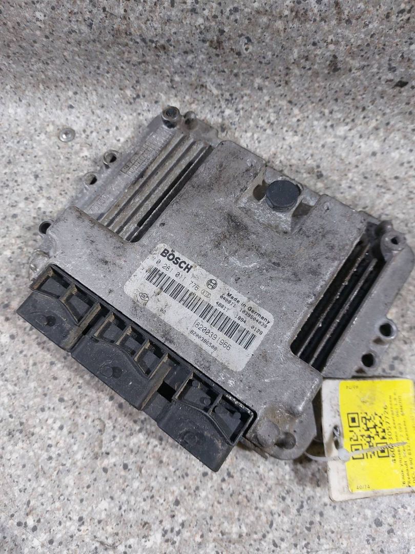блок управления двигателем Renault Scenic 2 поколение (2003 - 2006), 1.9 л., DCi, F9Q 812, дизель, 6МКПП, 8200391966, 0281011776, 8200386508 - фото №1