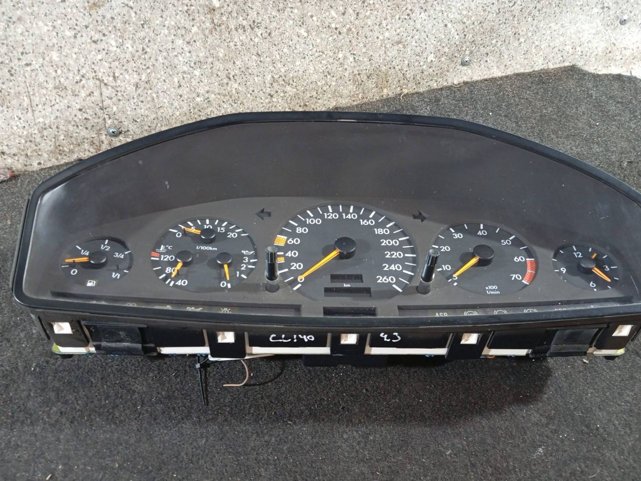 щиток приборов (приборная панель) Mercedes-Benz CL-Класс C140 (1992 - 1996), 4.2 л., i, M 119.971, бензин, АКПП, 1405409448, 110008598016 - фото №1