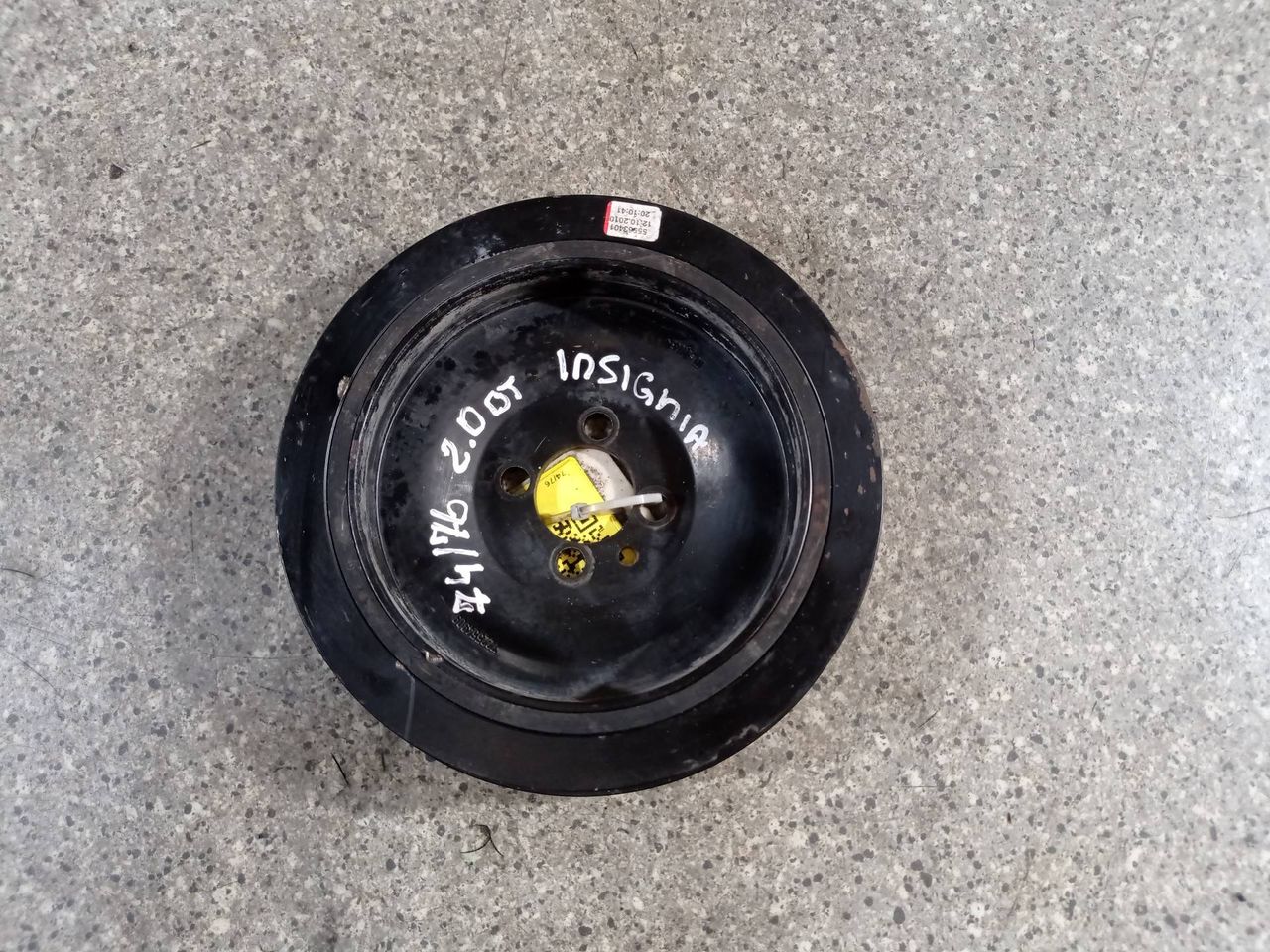 шкив коленвала Opel Insignia 1 поколение (A) (2008 - 2014), 2.0 л., CDTi, A 20 DTH, дизель, 6МКПП, передний привод, 722554909 - фото №1