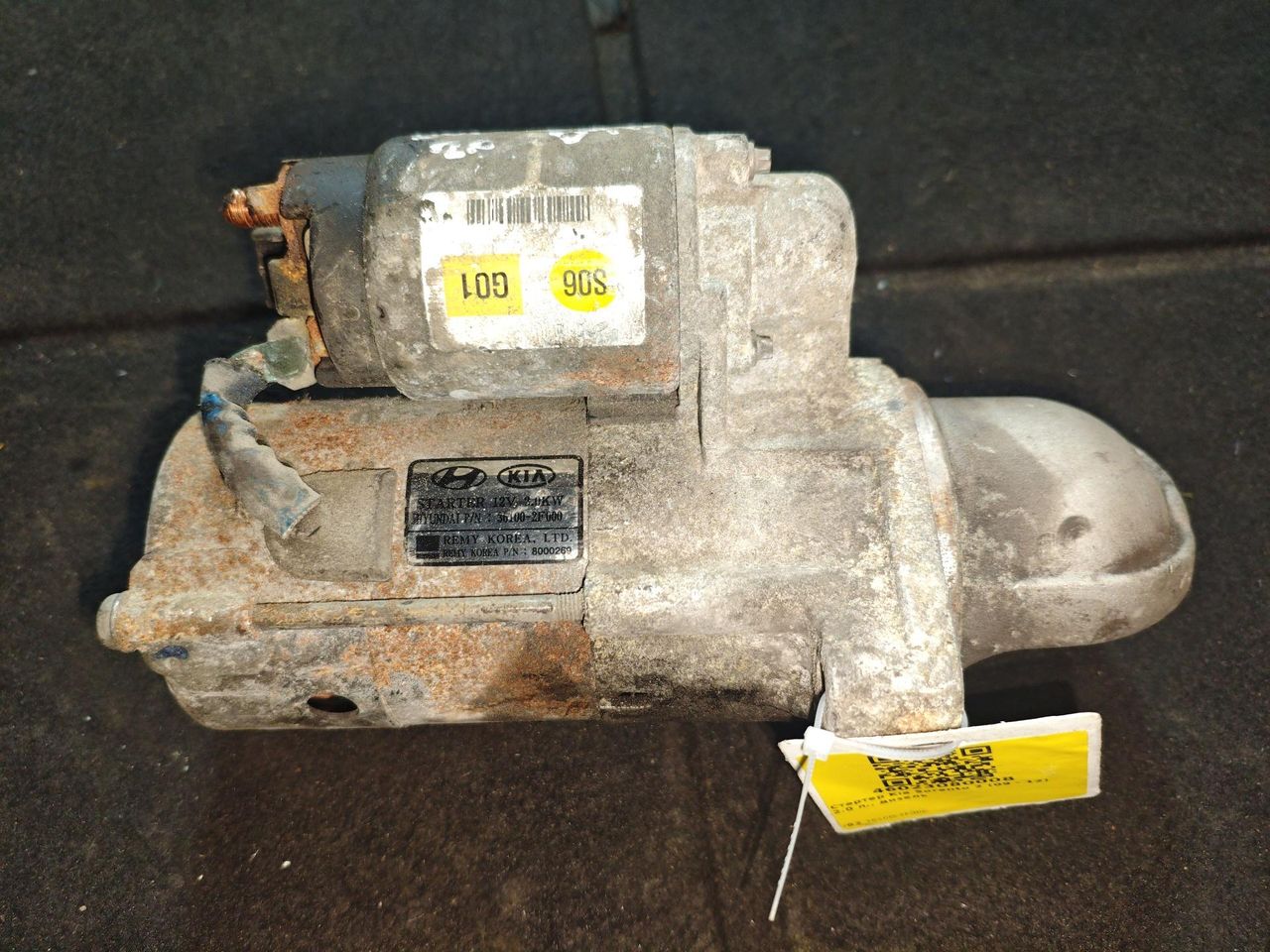стартер Kia Sorento 2 поколение (2009 - 2012), 2.0 л., дизель, 36100-2F000 - фото №1
