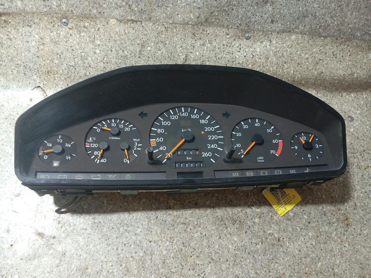 щиток приборов (приборная панель) Mercedes-Benz S-Класс W140/C140 (1991 - 1993), 6.0 л., M 120.980, бензин, АКПП, седан, 1405400447 - фото №1