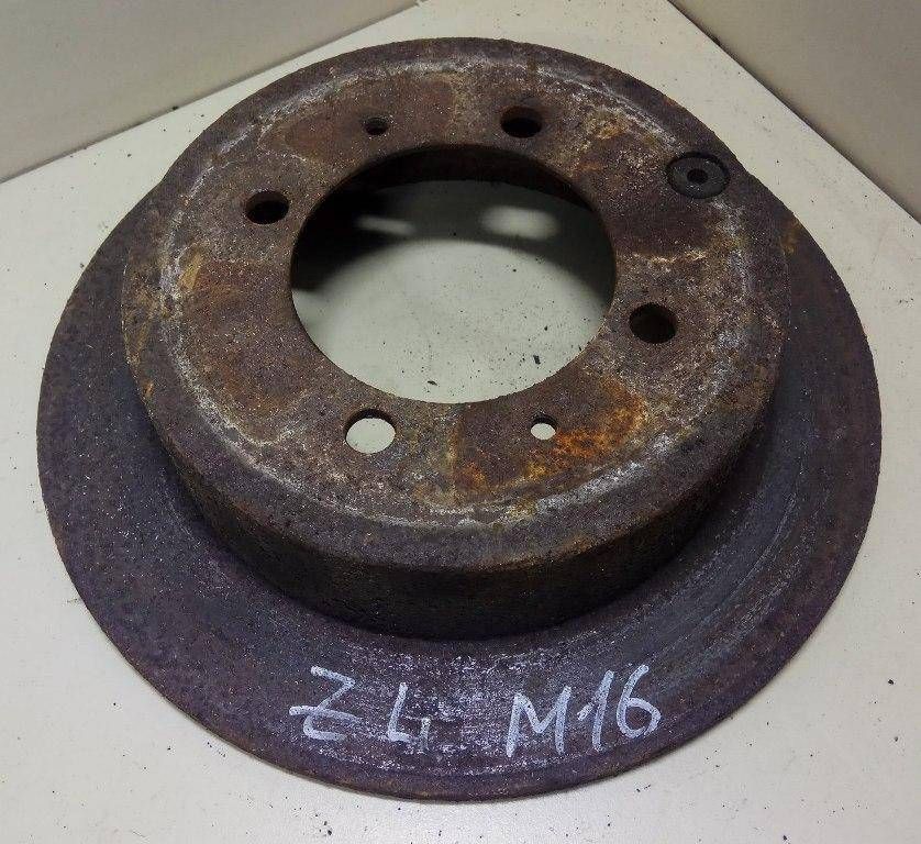 диск тормозной задний Mitsubishi Galant 8 поколение EA2W 1998, 2.0 л., i, 4G63 (SOHC 16V), бензин, АКПП, темно-серый, универсал, передний привод, MB668083 - фото №1