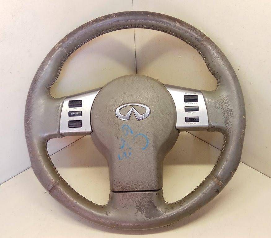 руль Infiniti FX35 1 поколение 2004, 3.5 л., i, VQ35DE, бензин, АКПП, белый, внедорожник 5 дв., полный привод, 48430CG011 - фото №1