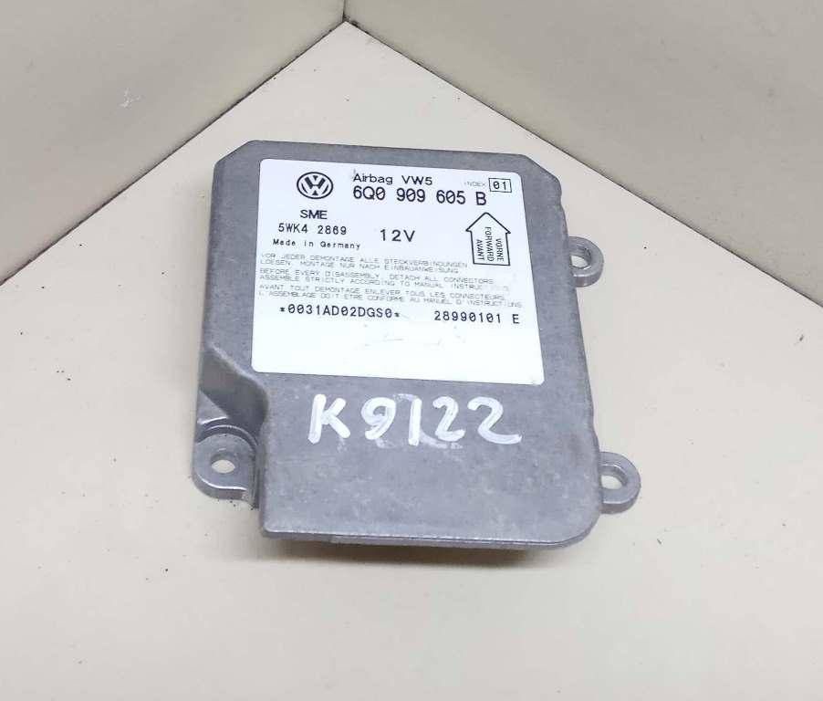 блок AirBag Volkswagen Passat B5 2000, 1.9 л., AJM, дизель, 5МКПП, седан, передний привод, 5WK42869, 6Q909605B - фото №1