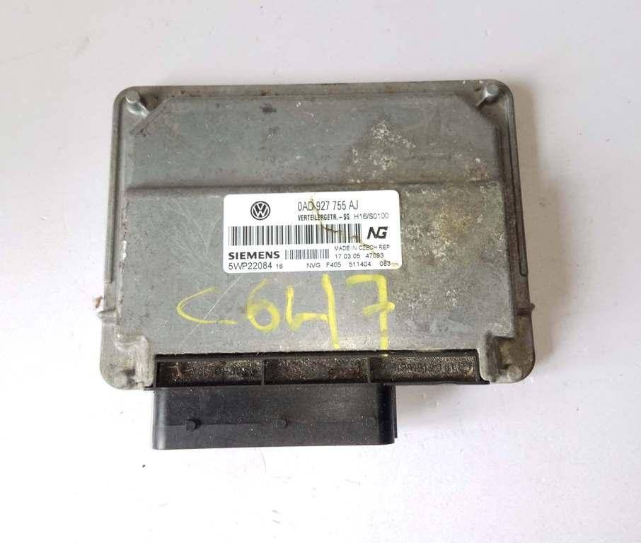 блок управления раздаткой Volkswagen Touareg 1 поколение 2005, 3.2 л., i, BMX, бензин, АКПП, серый, внедорожник 5 дв., полный привод, 0AD927755AJ, SIEMENS, 5WP22084 - фото №1