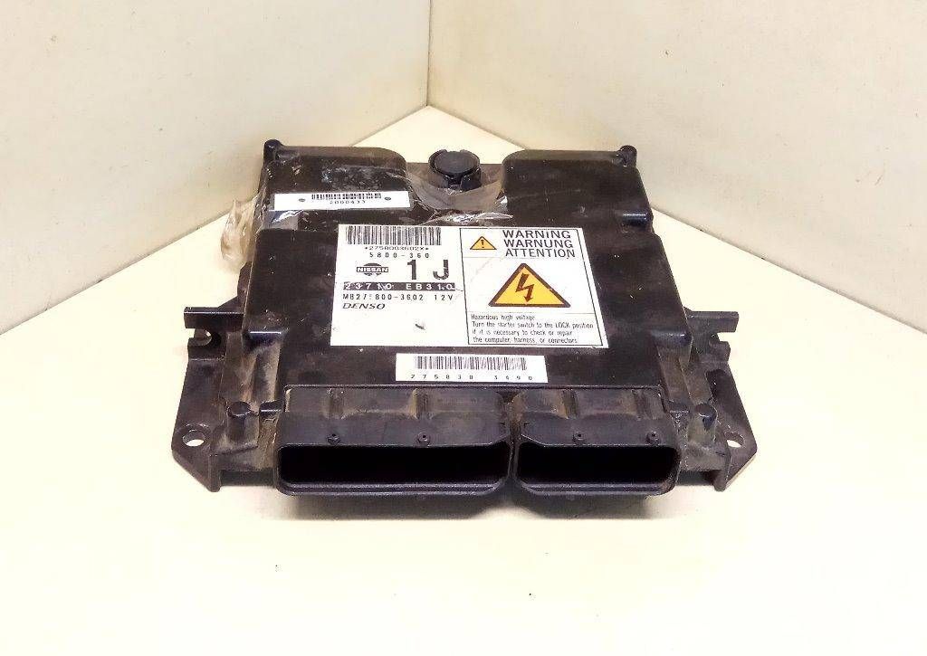 блок управления двигателем Nissan Navara D40 2008, 2.5 л., дизель, МКПП, серый, внедорожник 5 дв., полный привод, MB275800-3602, DENSO, 5800-360, 23710EB310 - фото №1