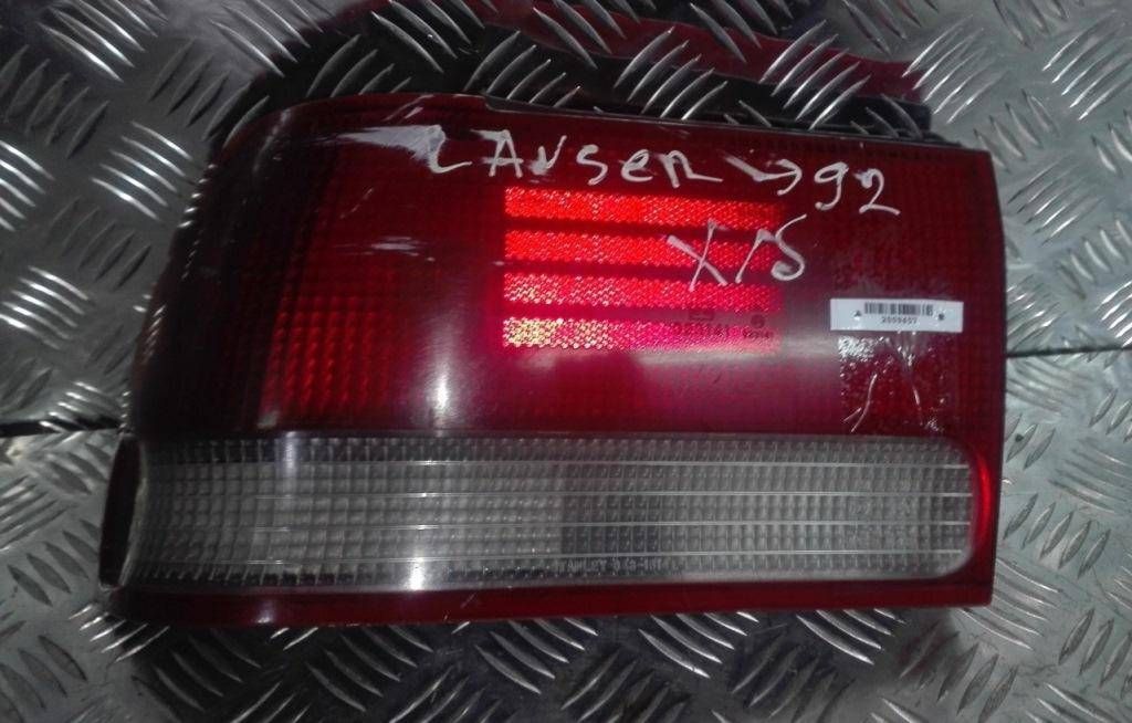 фонарь задний левый Mitsubishi Lancer 4 поколение 1991, хетчбэк 5 дв., BEZNALICHNYI, RASCHET, POKRASKA, KUZOVNOI, REMONT, LYUBOI, SLOZHNOSTI.NALICHNYI - фото №1