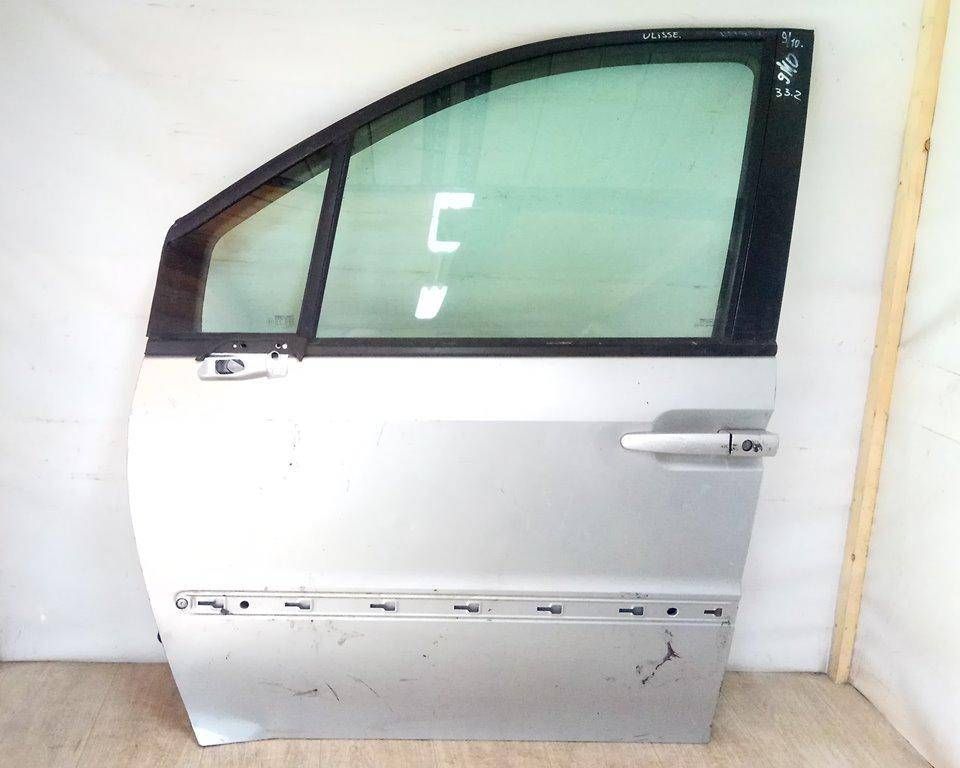 дверь передняя левая Fiat Ulysse 2 поколение 2002, серебристый - фото №1
