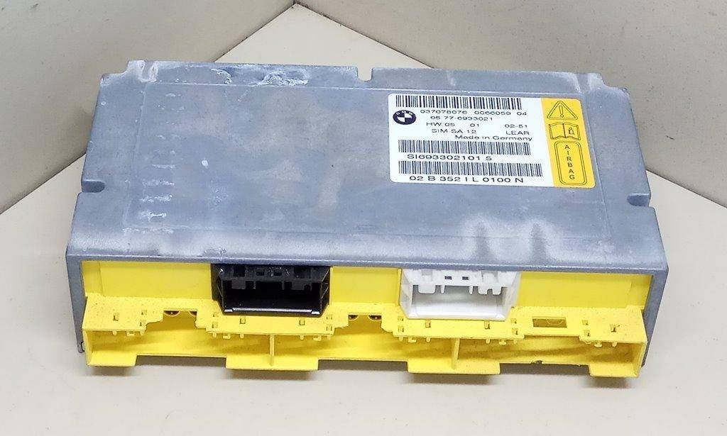 блок AirBag BMW 7 серия E65/E66/E67 E65 2003, 4.4 л., i, M62 B44 (448S1), бензин, АКПП, черный, седан, задний привод, 65.77-6933021, 037078076 - фото №1