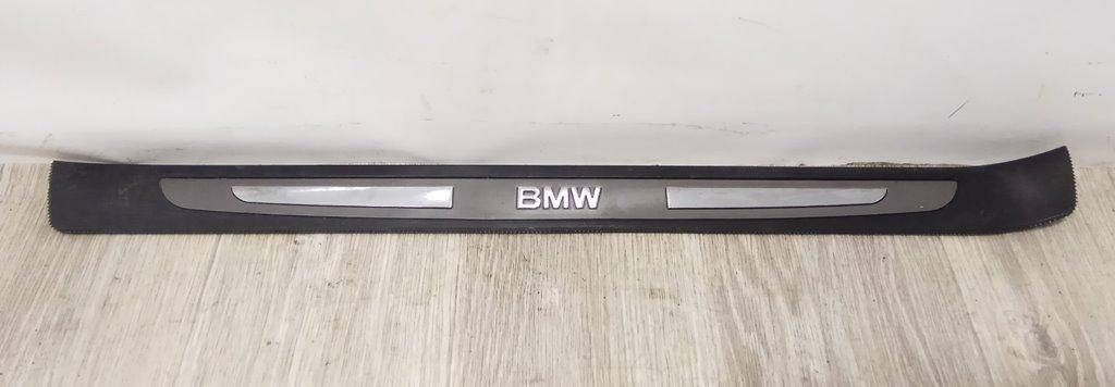 накладка на порог внутренняя BMW 7 серия E65/E66/E67 E65 2003, 4.4 л., i, M62 B44 (448S1), бензин, АКПП, черный, седан, задний привод, 8223551 - фото №1