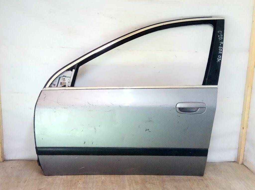 ручка внутренняя передняя левая Peugeot 607 1 поколение 2003, серебристый, 9629160777 - фото №1