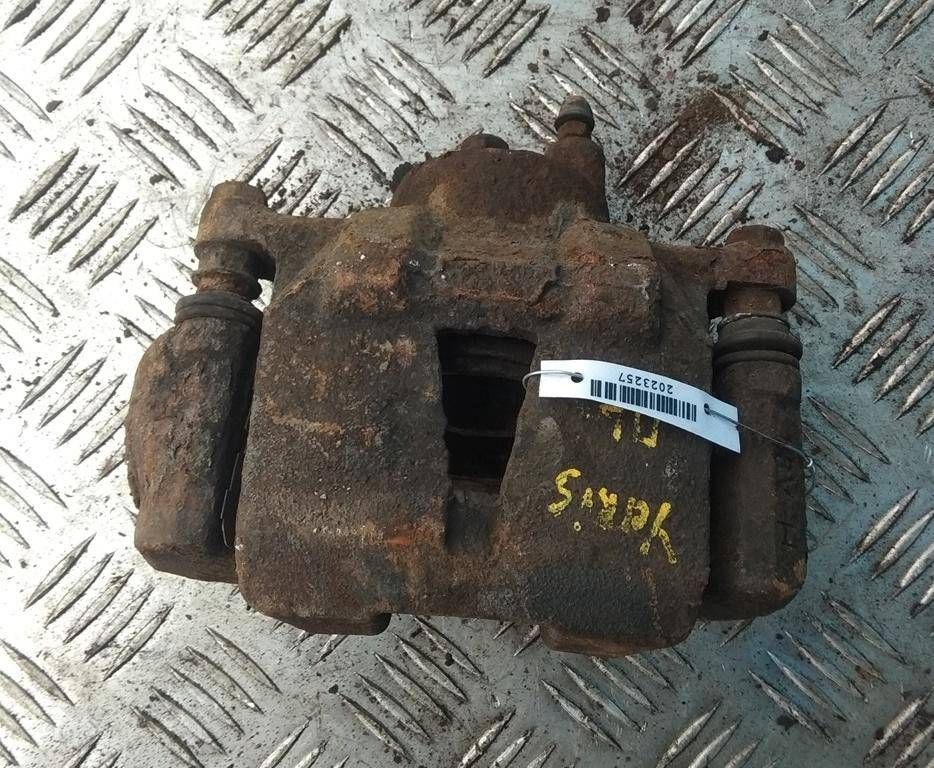 суппорт передний левый Toyota Yaris P1 1999, 1.3 л., i, 2NZ-FE, бензин, МКПП, зелёный, хетчбэк 5 дв., передний привод, 0204Y0B1169, 4775052010 - фото №1