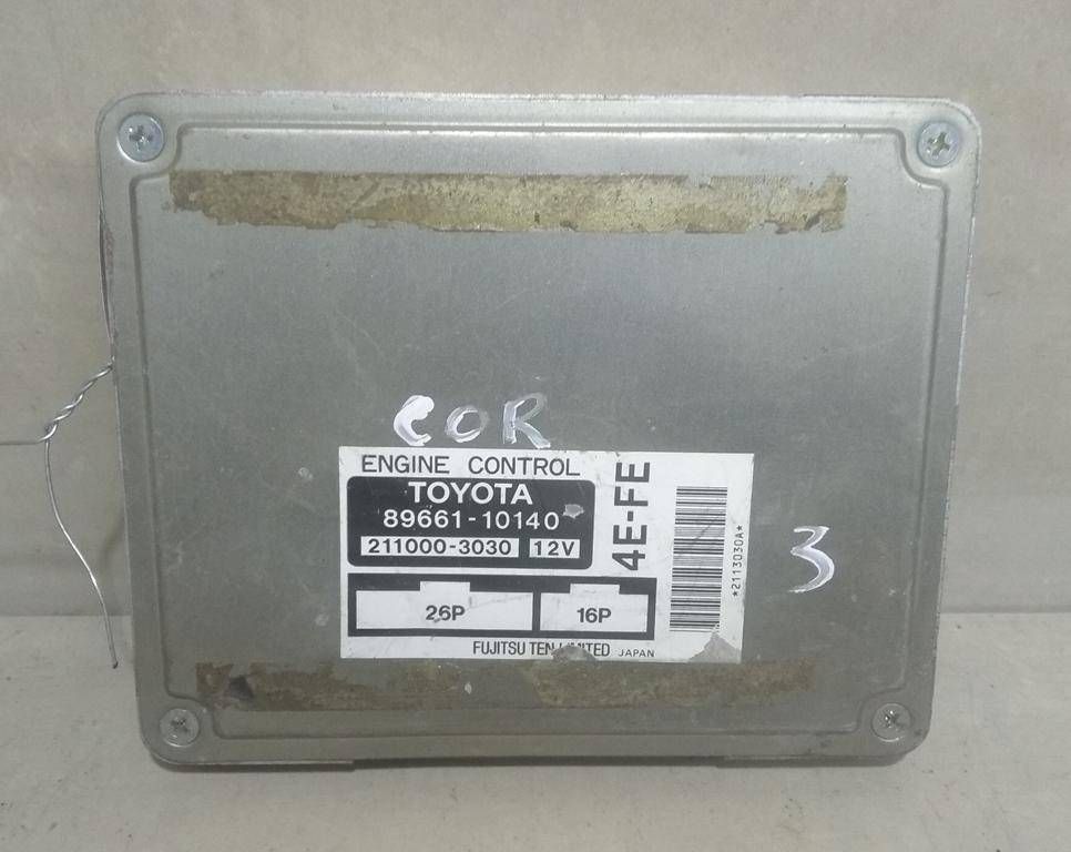 блок управления двигателем Toyota Starlet 90 Series 1997, 1.3 л., бензин, 89661-10140 - фото №1