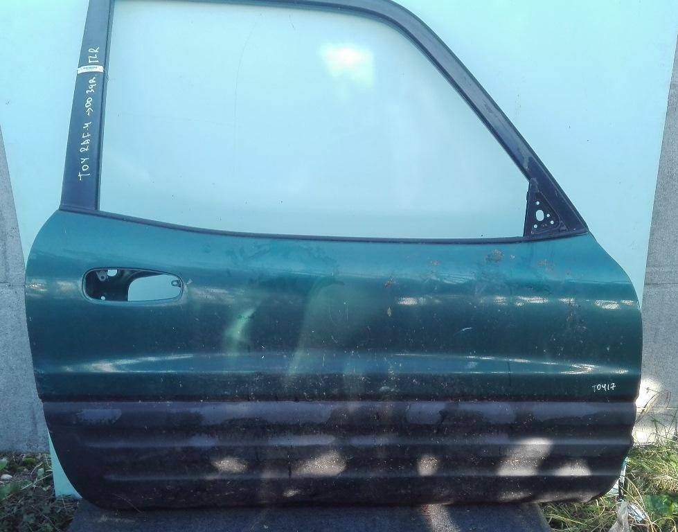 дверь передняя правая Toyota RAV4 1 поколение (XA10) 1997, зелёный - фото №1