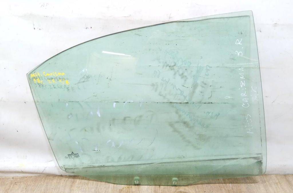 стекло двери задней правой Mitsubishi Carisma 1 поколение 1998, хетчбэк 5 дв., 43R-000929 - фото №1