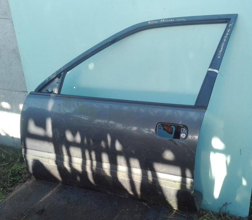 ручка внутренняя передняя левая Nissan Primera P10 1994, серый - фото №1