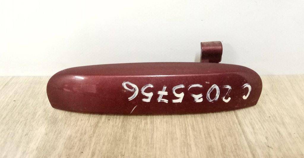ручка наружная задняя левая Mitsubishi Colt 6 поколение (Z20/Z30) 2005, 1.1 л., 3A91, бензин, МКПП, красный, хетчбэк 5 дв., передний привод, MR959251XB, MR959253BE - фото №1