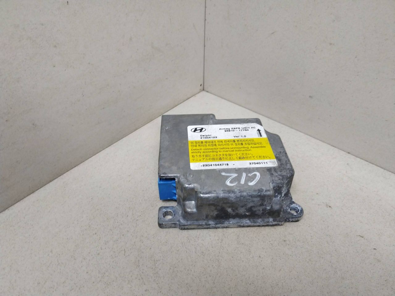 блок AirBag Hyundai Matrix 1 поколение FC 2005, 1.5 л., CRDi, дизель, 5МКПП, серебристый, минивэн, передний привод, DELPHI, 95910-17750, 21004123 - фото №1