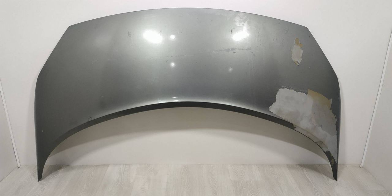 капот Renault Scenic 2 поколение JM0G 2005, 1.9 л., DCi, F9Q 812, дизель, 6МКПП, серый, минивэн, передний привод, 651001097R - фото №1