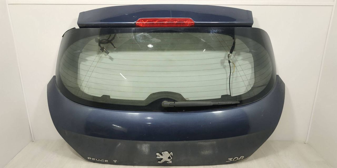 крышка багажника (дверь 3-5) Peugeot 308 1 T7 2007, 1.6 л., HDi, 9HZ (DV6TED4), дизель, 5МКПП, синий, хетчбэк 5 дв., передний привод, 8701Y3 - фото №1
