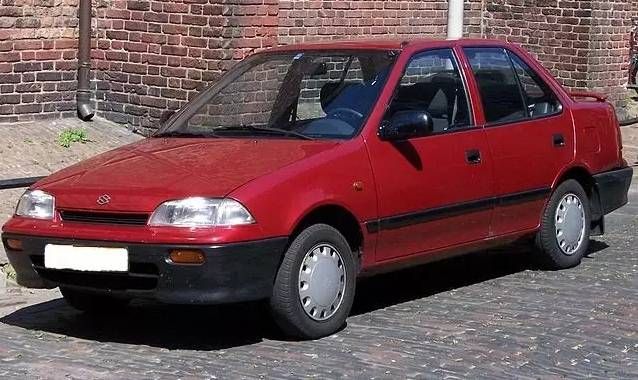 стекло двери задней правой Suzuki Swift 2 поколение 1996, седан - фото №1