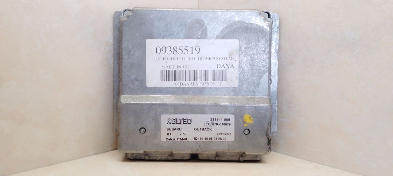 блок управления ГБО Subaru Outback 2 поколение BH9 2002, 2.5 л., i, бензин, АКПП, зеленый, универсал, полный привод, DELKO, 09385519, 238941-005, 67R-010079 - фото №1
