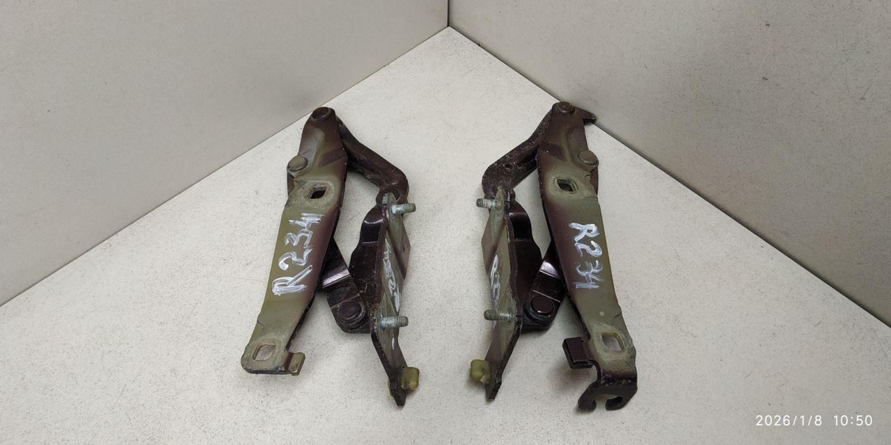 петля капота Renault Scenic 2 поколение JM0G 2003, 1.9 л., DCi, F9Q 812, дизель, 6МКПП, бордовый, минивэн, 81662F, 81663G - фото №1