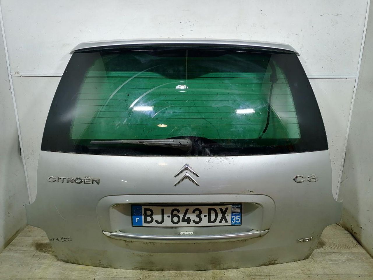 крышка багажника (дверь 3-5) Citroen C8 1 поколение 2003, 2.0 л., HDi, дизель, 5МКПП, серый, минивэн, 8701AE, 8744Y3 - фото №1