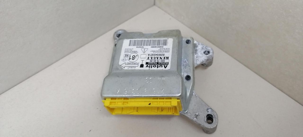 блок AirBag Renault Espace 4 поколение 2003, 3.5 л., i, V4Y 711, бензин, АКПП, серый, минивэн, передний привод, 603785500, 8200343321A - фото №1