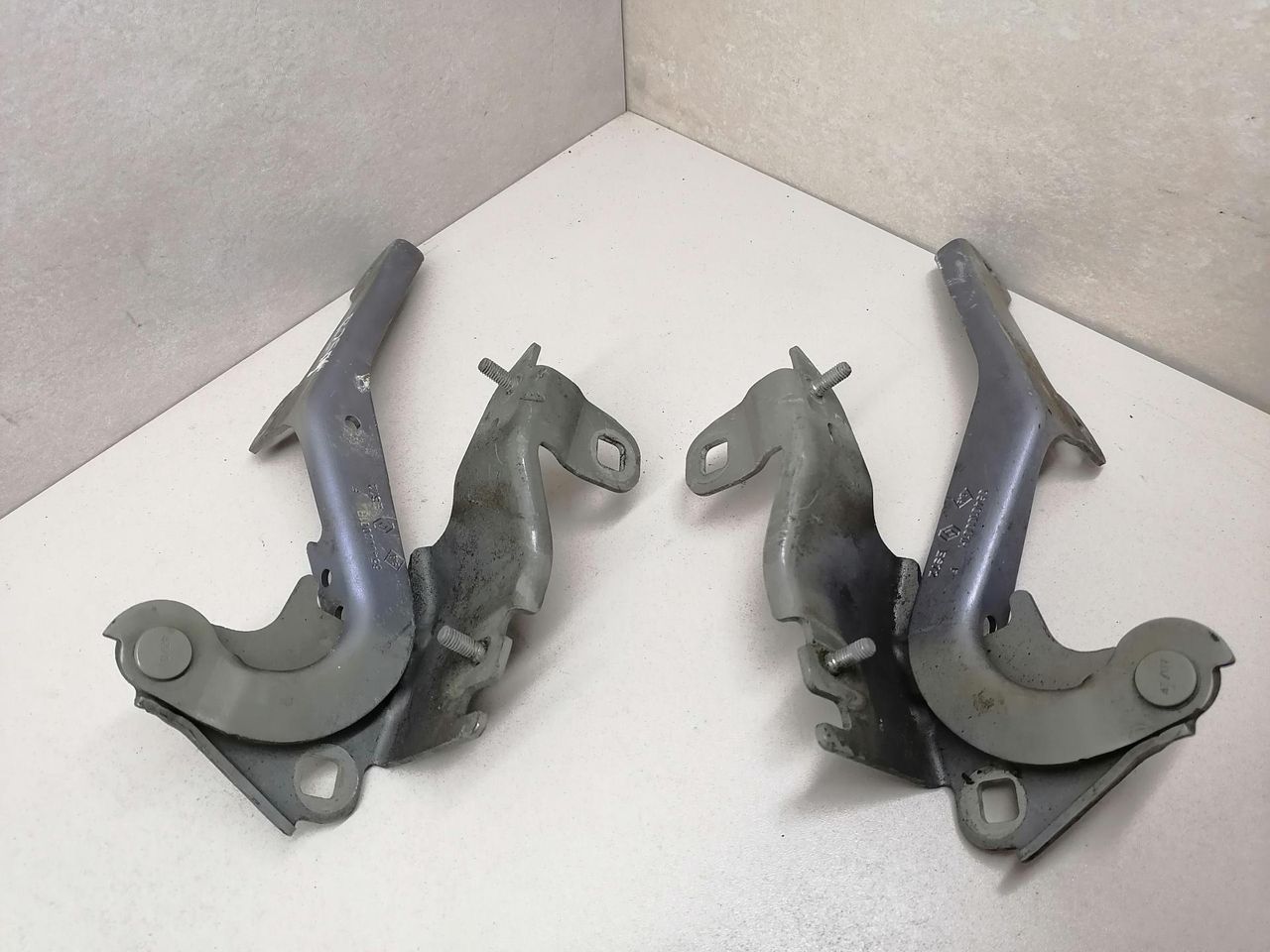 петля капота Renault Laguna 3 поколение 2007, 2.0 л., DCi, M9R 802, дизель, 6МКПП, голубой, хетчбэк 5 дв., 654000001R, 654010001R