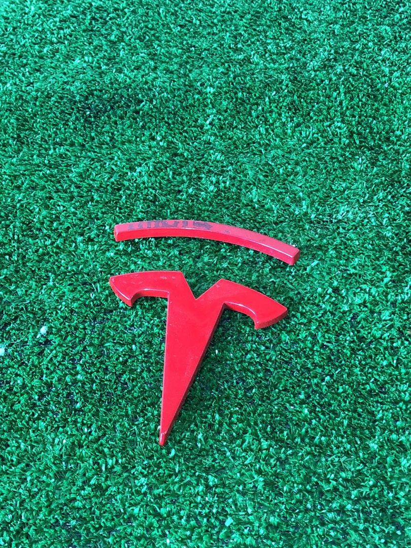 эмблема Tesla Model S 1 поколение [рестайлинг] 2016, электро, 100856-00-A
