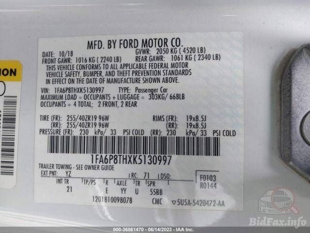 Ford Mustang 6 S550 рест. 2019