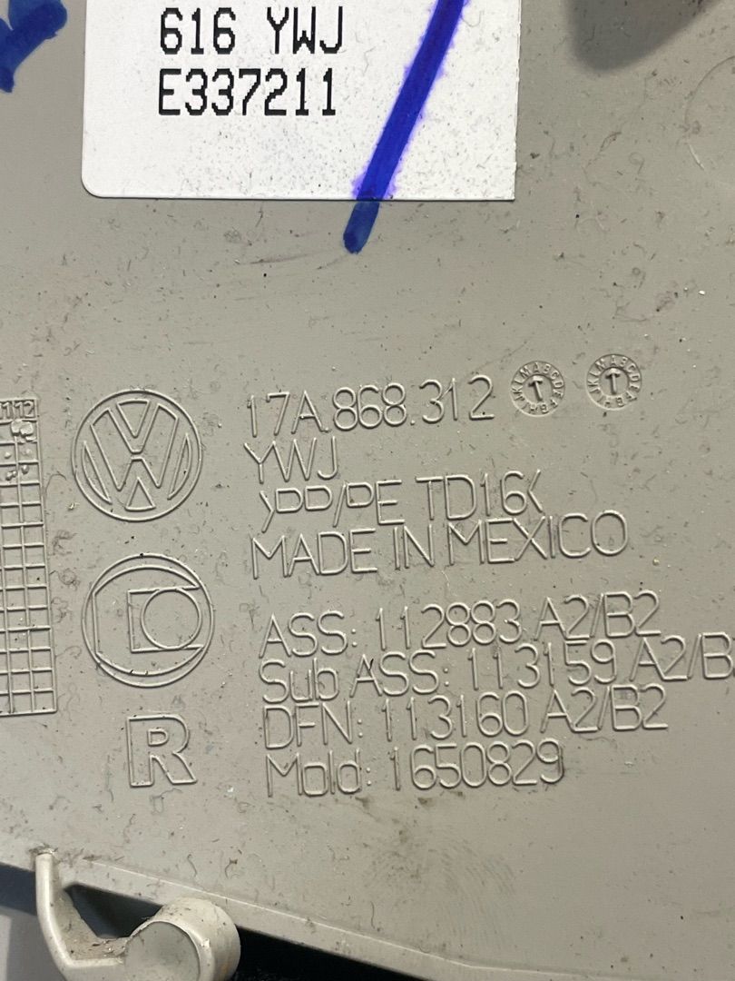 обшивка стойки центральной правой Volkswagen Jetta 7 поколение 2020, 1.4 л., бензин, АКПП, седан, передний привод