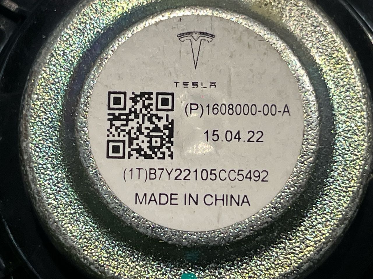 динамик Tesla Model X 1 поколение [рестайлинг] 2022, электро, 1608000-00-A