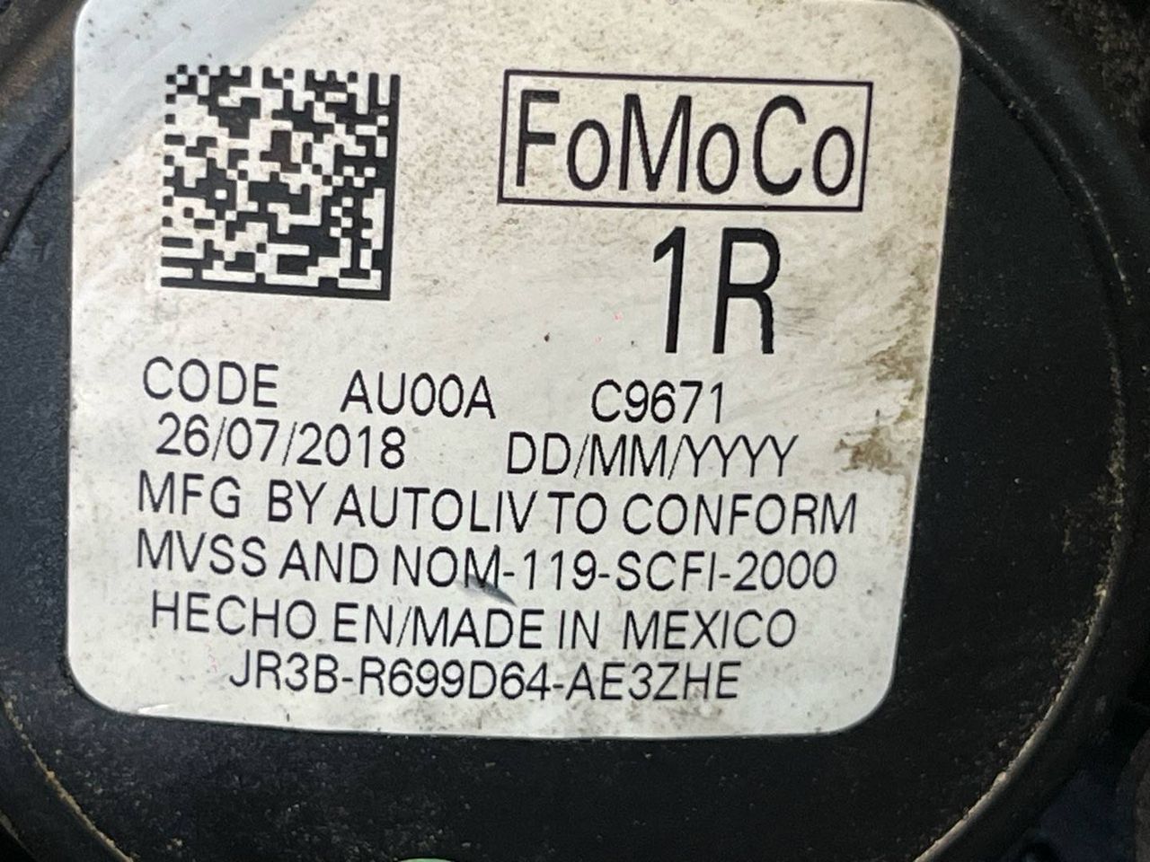 ремень безопасности Ford Mustang 6 поколение S550 [рестайлинг] 2019, 2.3 л., бензин, МКПП, черный, купе, задний привод, JR3B-R699D64-AE3ZHE