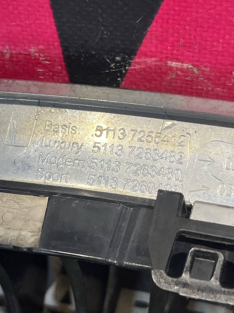 решетка радиатора BMW 3 серия F30/F31/F34 (2011 - 2016), 51137255411, 7255411