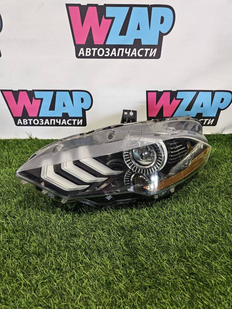 фара левая Ford Mustang 6 поколение S550 [рестайлинг] 2019, 2.3 л., бензин, МКПП, черный, купе, задний привод, JR3B13006A