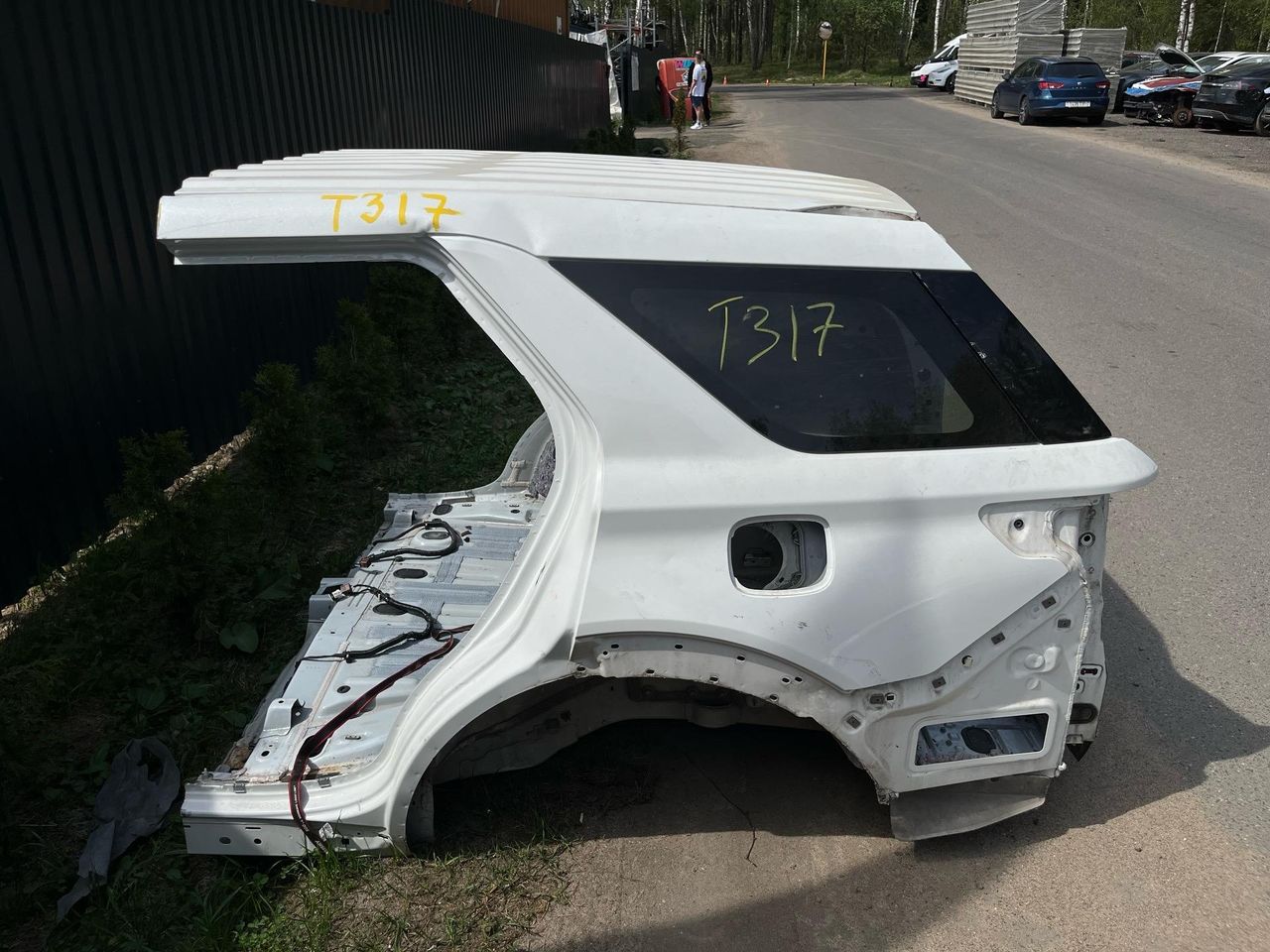крыло заднее левое Ford Explorer 6 поколение U625 2020, 2.3 л., бензин, белый, задний привод - фото №1