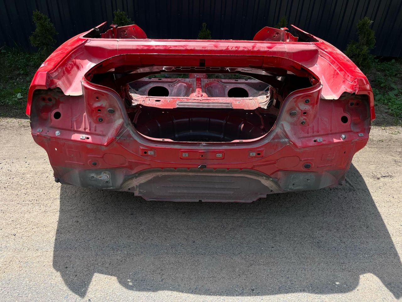 задняя часть кузова (тазик) Ford Mustang 6 поколение S550 [рестайлинг] 2019, 2.3 л., бензин, АКПП, красный, кабриолет, задний привод