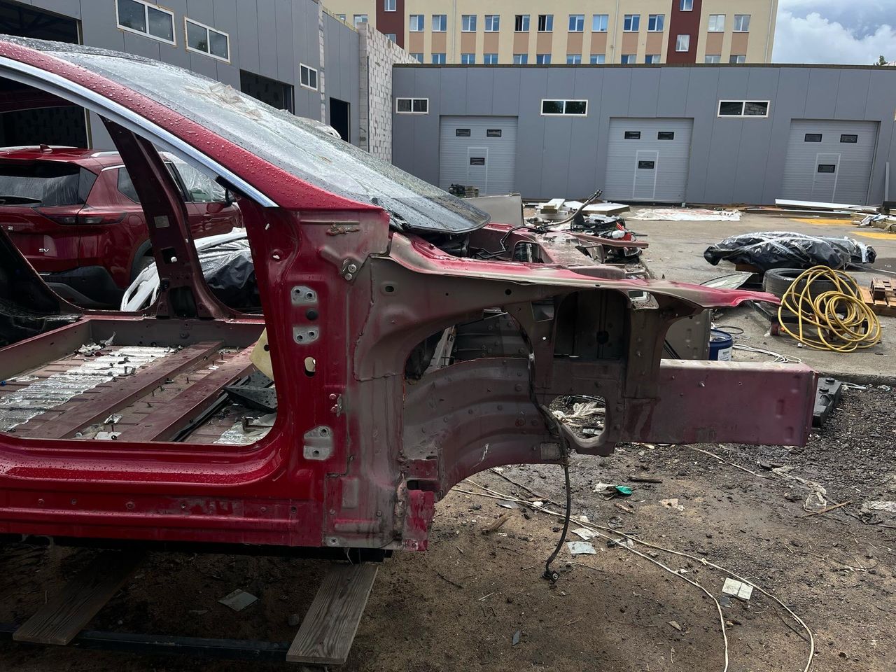 четверть передняя правая Tesla Model S 1 поколение [рестайлинг] 2018, электро, седан, полный привод