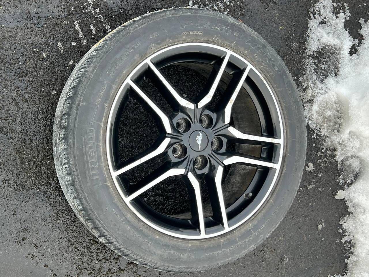 диск литой Ford Mustang 6 поколение S550 [рестайлинг] 2018, 2.3 л., бензин, АКПП, серебро, кабриолет, задний привод, JR3C1007BA